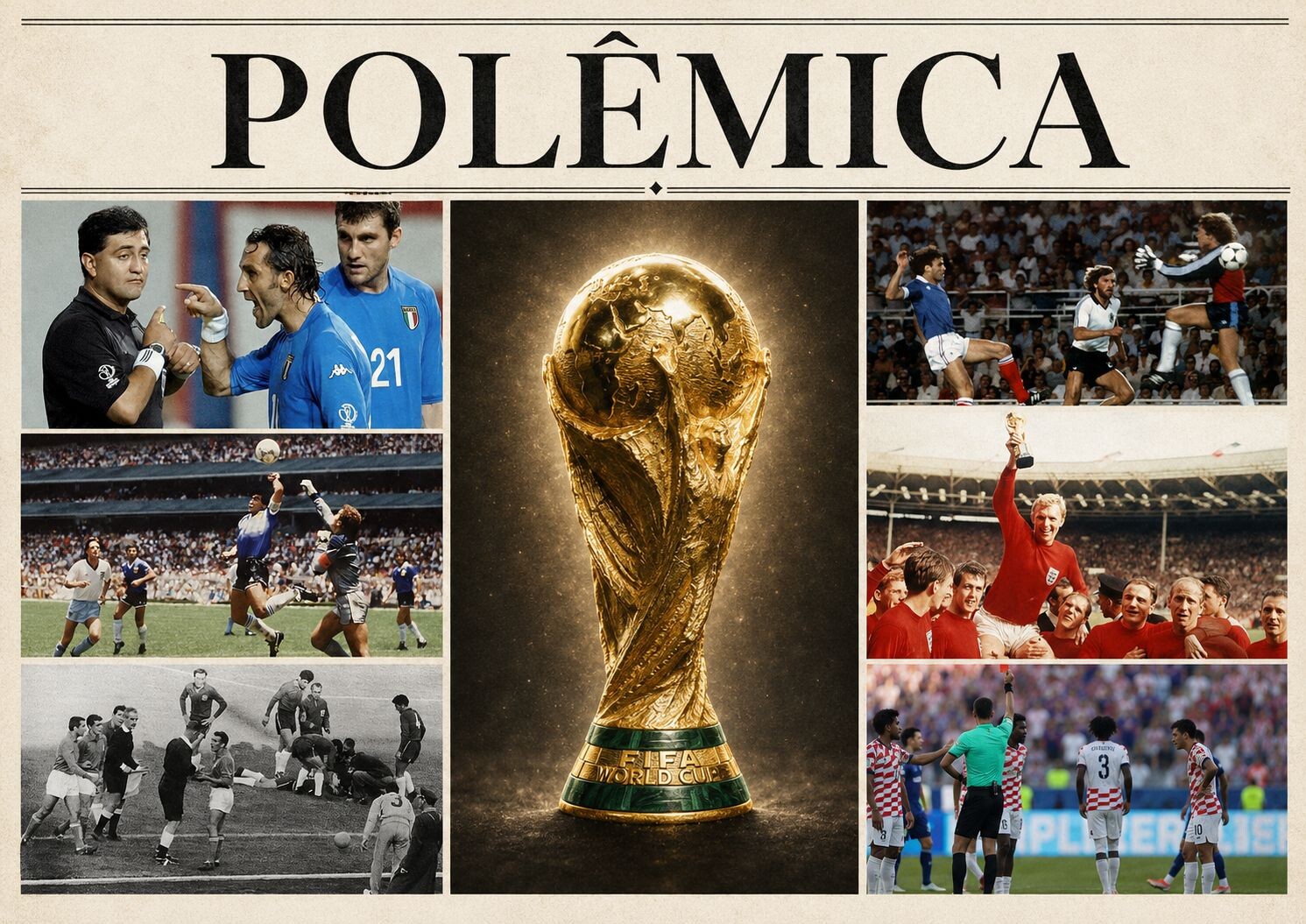 A Copa do Mundo é manipulada? relembre casos polêmicos ao longo da história do maior torneio de futebol do mundo
