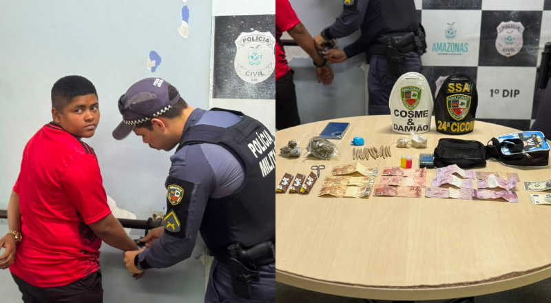 Entre a fé e o crime: mulher é presa com óleo ungido e entorpecentes em Manaus; veja vídeos