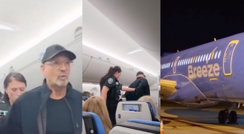 Passageiro sai algemado após furtar comida do carrinho de lanches em voo para a Flórida; veja vídeo
