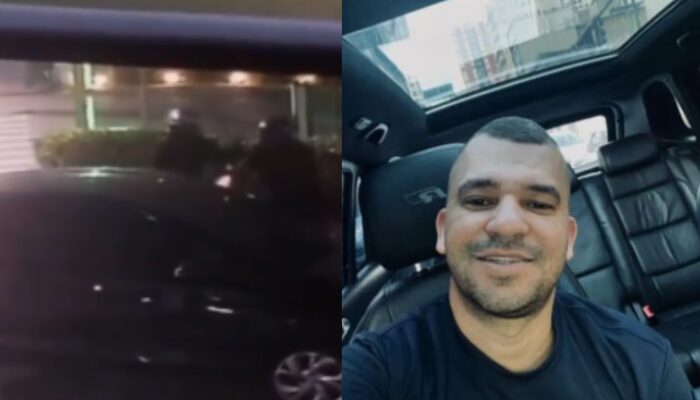 Noite sangrenta: veja momento que sargento da PM é executado com 23 tiros ao chegar em casa