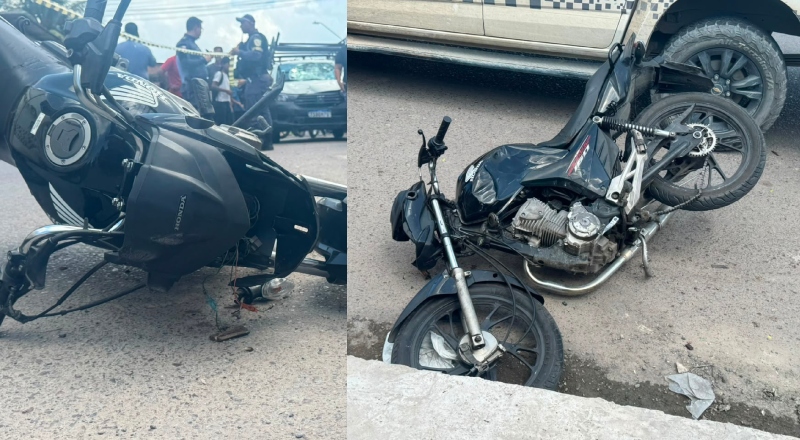 Homem morre em acidente envolvendo moto e carro no bairro Jorge Teixeira; veja vídeo