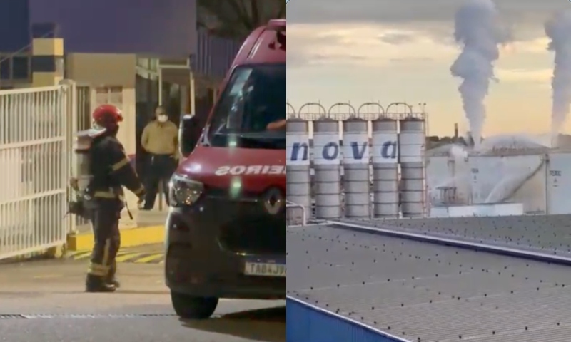 Vazamento de gás no Distrito Industrial: Bombeiros revelam qual foi a substância que vazou da petroquímica Innova; veja vídeo