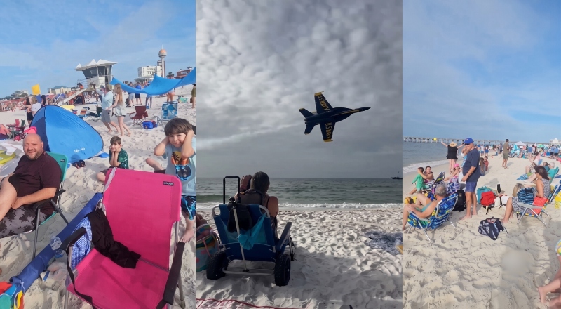 Caça realiza voo rasante perigoso sobre praia na Flórida e abre investigação da Marinha nos EUA; veja vídeo