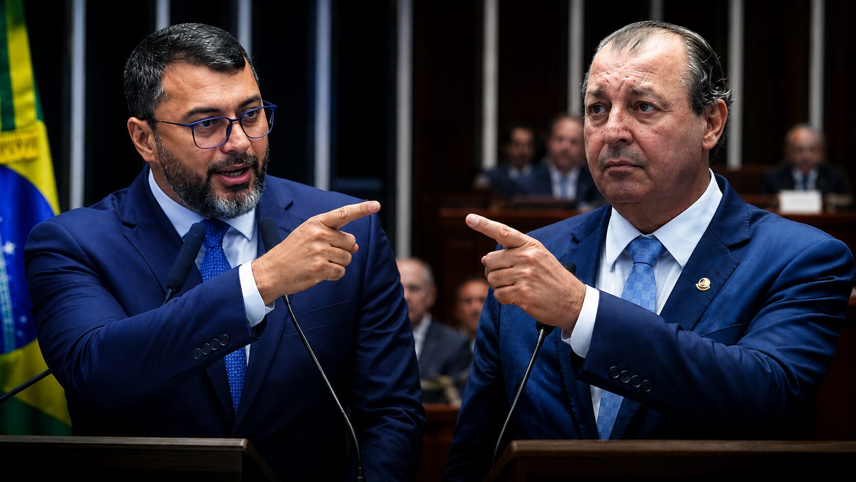Briga Eleitoral: Omar recua de processo sobre “Maus Caminhos” e Wilson Lima o chama de “Coronel de Barranco”