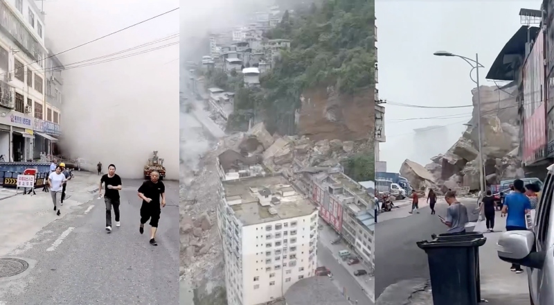 Desesperador: deslizamento de terra massivo engole edifícios e deixa moradores soterrados na China; veja vídeo