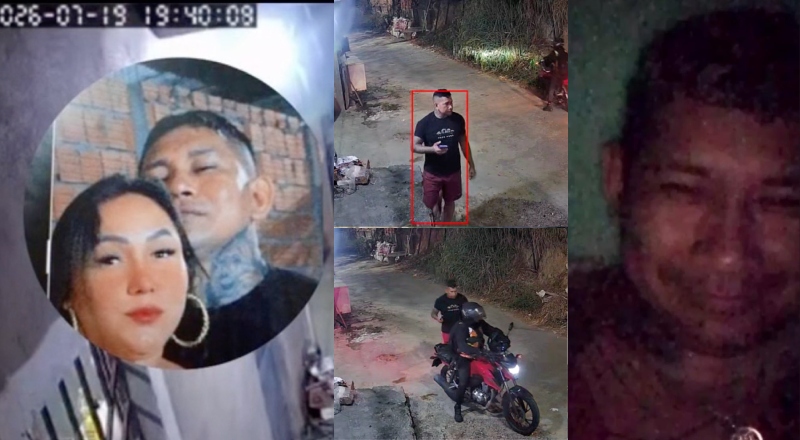 ‘Frio e calculista’: namorado pede moto de aplicativo e foge logo após matar mulher estrangulada no Colônia Antônio Aleixo; veja vídeo