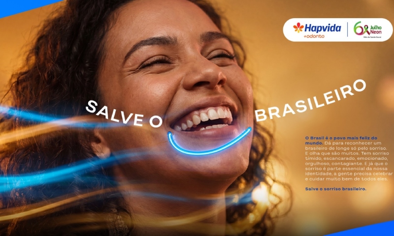 Hapvida +Odonto faz doação de 130 planos odontológicos durante o Julho Neon
