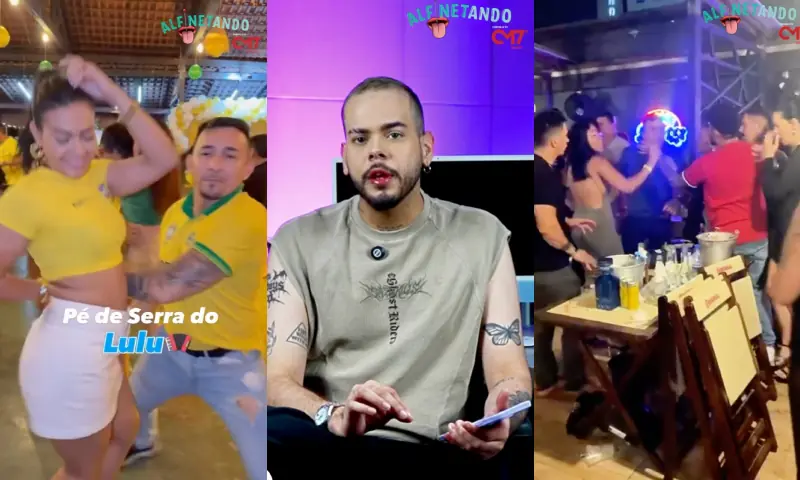 Blogueiros do forró são filmados brigando em festa de Manaus