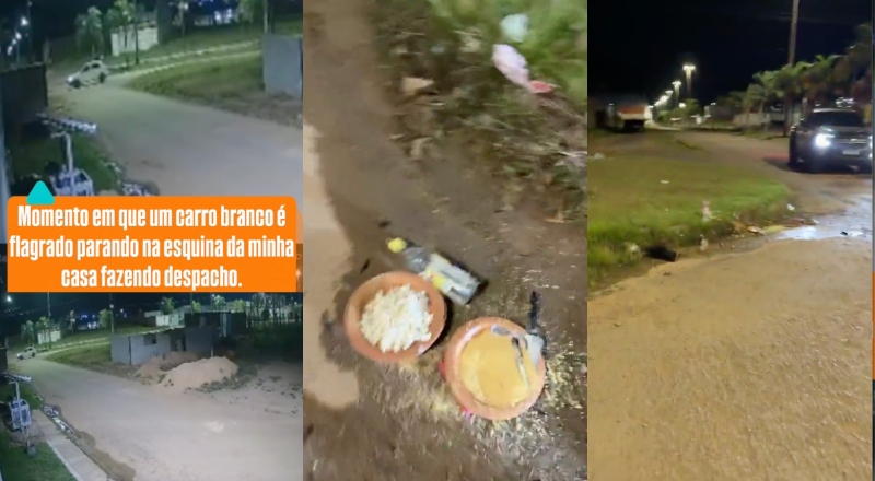"Tá repreendido!": prefeito do interior encontra despacho com foto dele e da esposa na porta de casa; veja vídeo