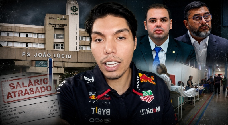 Estudante de medicina denuncia descaso do Governo do AM com o HPS João Lúcio e atraso de salários dos médicos; veja vídeo