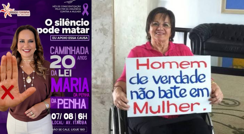 Virada Feminina do Amazonas convoca população para caminhada em Manaus que marca os 20 anos da Lei Maria da Penha; vídeo