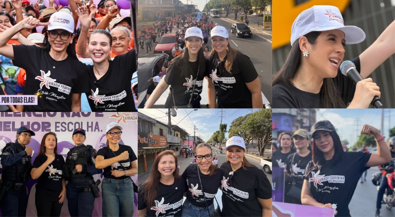 Mulheres unidas em uma só voz: marcha pelos 20 Anos da Lei Maria da Penha mostra a Força da Virada Feminina no AM; veja vídeos