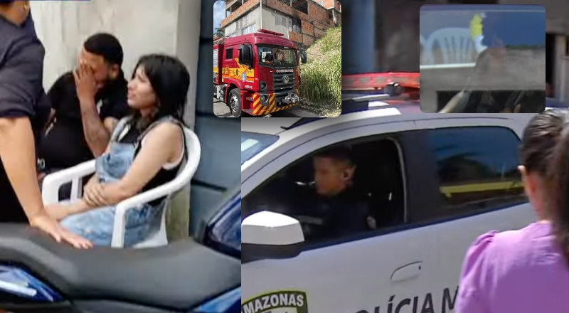 Pais de crianças que perderam a vida em incêndio em Manaus são levados para delegacia: “Eles foram comprar pão e deixaram os filhos sozinhos”; veja vídeo