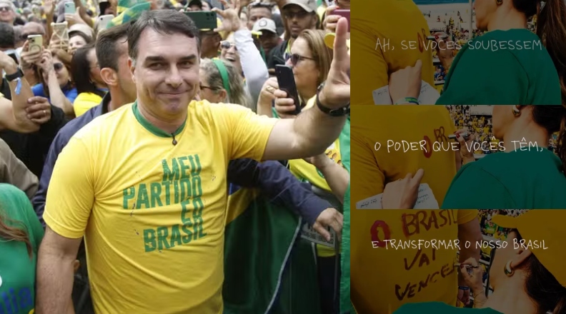 Com áudio emocionante do pai, Flávio Bolsonaro lança oficialmente sua campanha à Presidência