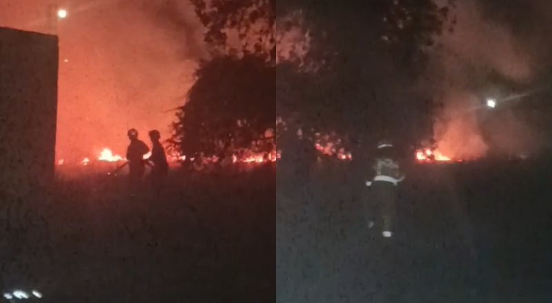 Urgente: bombeiros combatem incêndio em Iranduba, próximo ao Condomínio Nova Amazonas 2