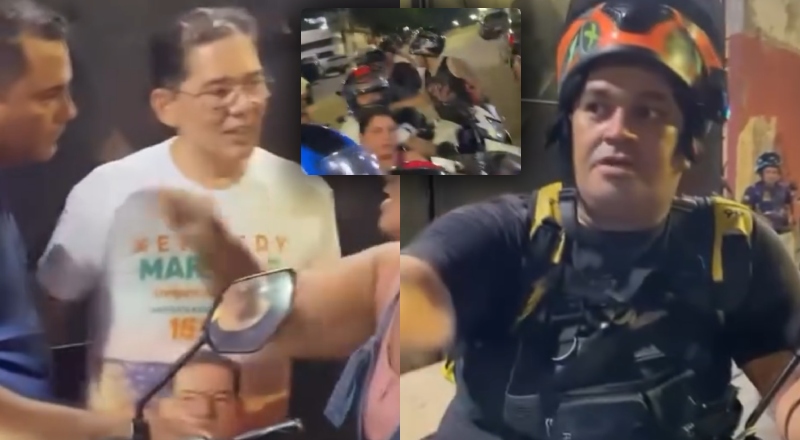 Revolta dos entregadores: adesivaço com promessa de R$ 300 termina em protesto de motociclistas e discussão com Kennedy Marques