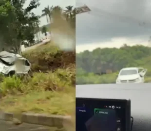 Urgente: grave acidente na BR-174 em Manaus deixa testemunhas em pânico; vídeo