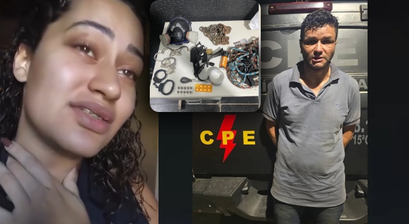 Mulher que foi acorrentada pelo ex diz que ele usava panos com ácido para tapar a boca dela; veja vídeo