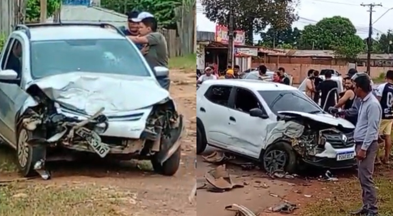 Acidente grave: Colisão violenta entre dois carros assusta motoristas na estrada para Novo Airão; veja vídeos
