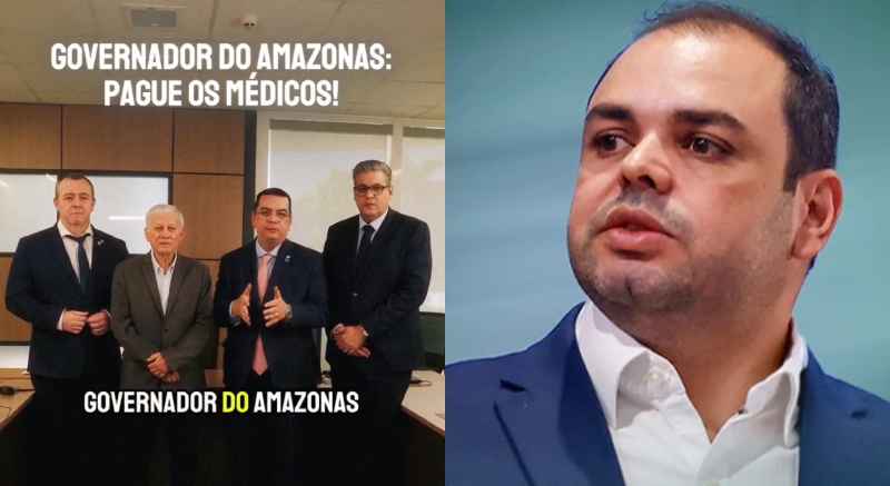 “Calote”: médicos voltam a cobrar Roberto Cidade por pagamentos atrasados no Amazonas; veja video