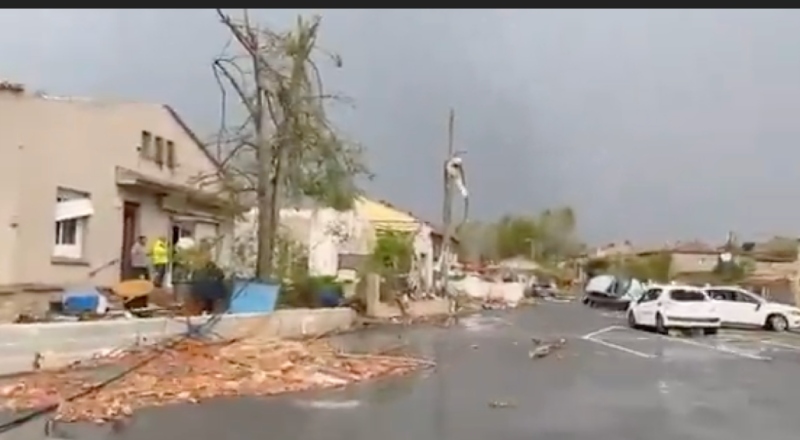 Tornado deixa 39 feridos e afeta 300 casas no sul da França; veja vídeo