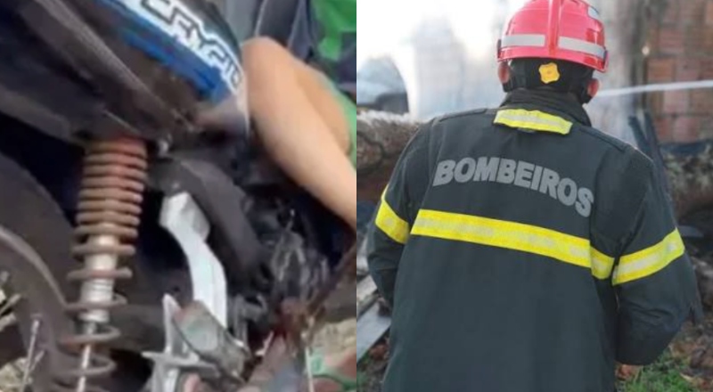 Criança de 4 anos tem pé perfurado por pedal de moto e é socorrida no interior do Amazonas; veja vídeo