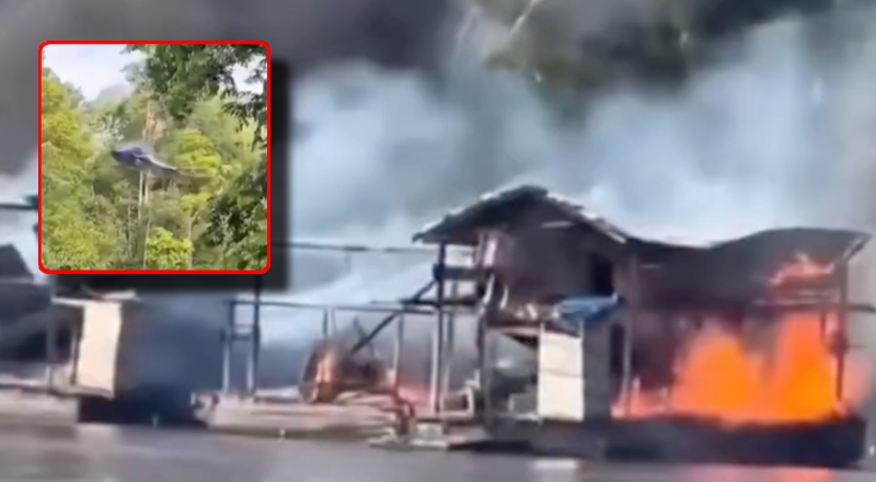 Parece cena de guerra! Forças federais destroem dragas e balsas usadas no garimpo ilegal; veja vídeo