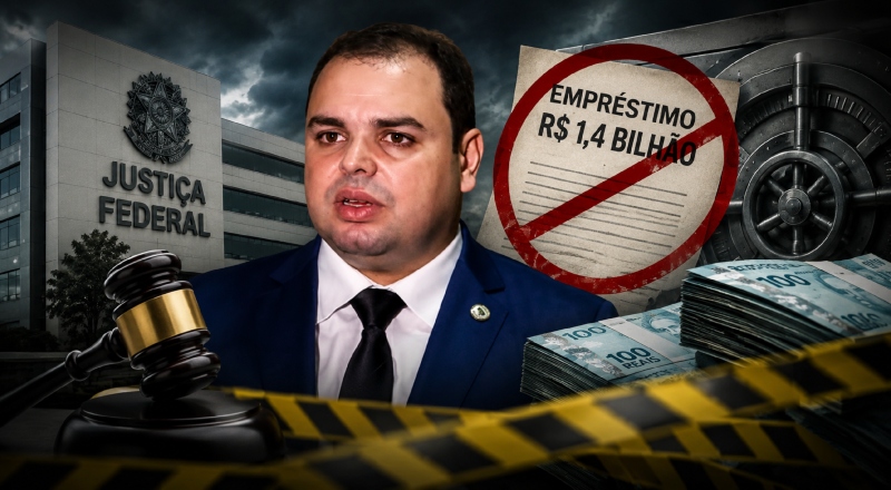 Exclusivo: Justiça Federal suspende empréstimo de R$ 1,4 bilhão do Governador Roberto Cidade após suspeitas de manobras fiscais ilícitas