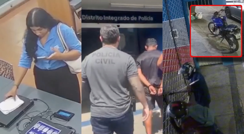 Veja as cenas de câmeras que flagraram os quatro envolvidos em furto de R$ 66 mil de locadora em Manaus; vídeo