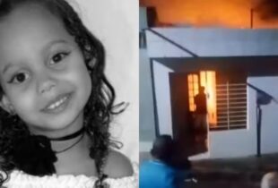 Tragédia: Casa é totalmente destruída por incêndio e criança m0rre antes do socorro chegar