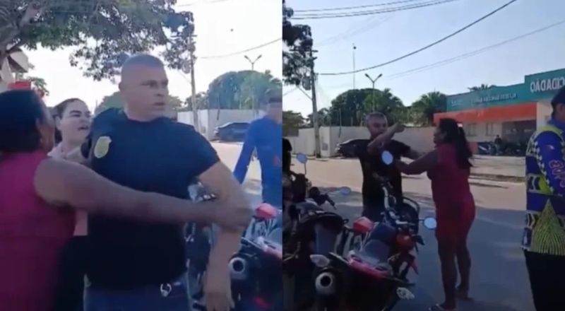 Tensão em Manicoré: Policial civil efetua disparos durante confusão em frente à delegacia; veja vídeos