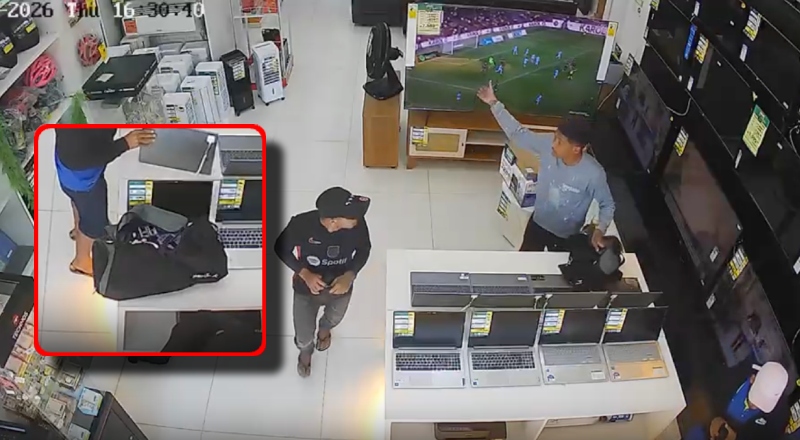 Trio invade loja de eletrodomésticos, rende funcionária e foge com produtos; veja vídeo