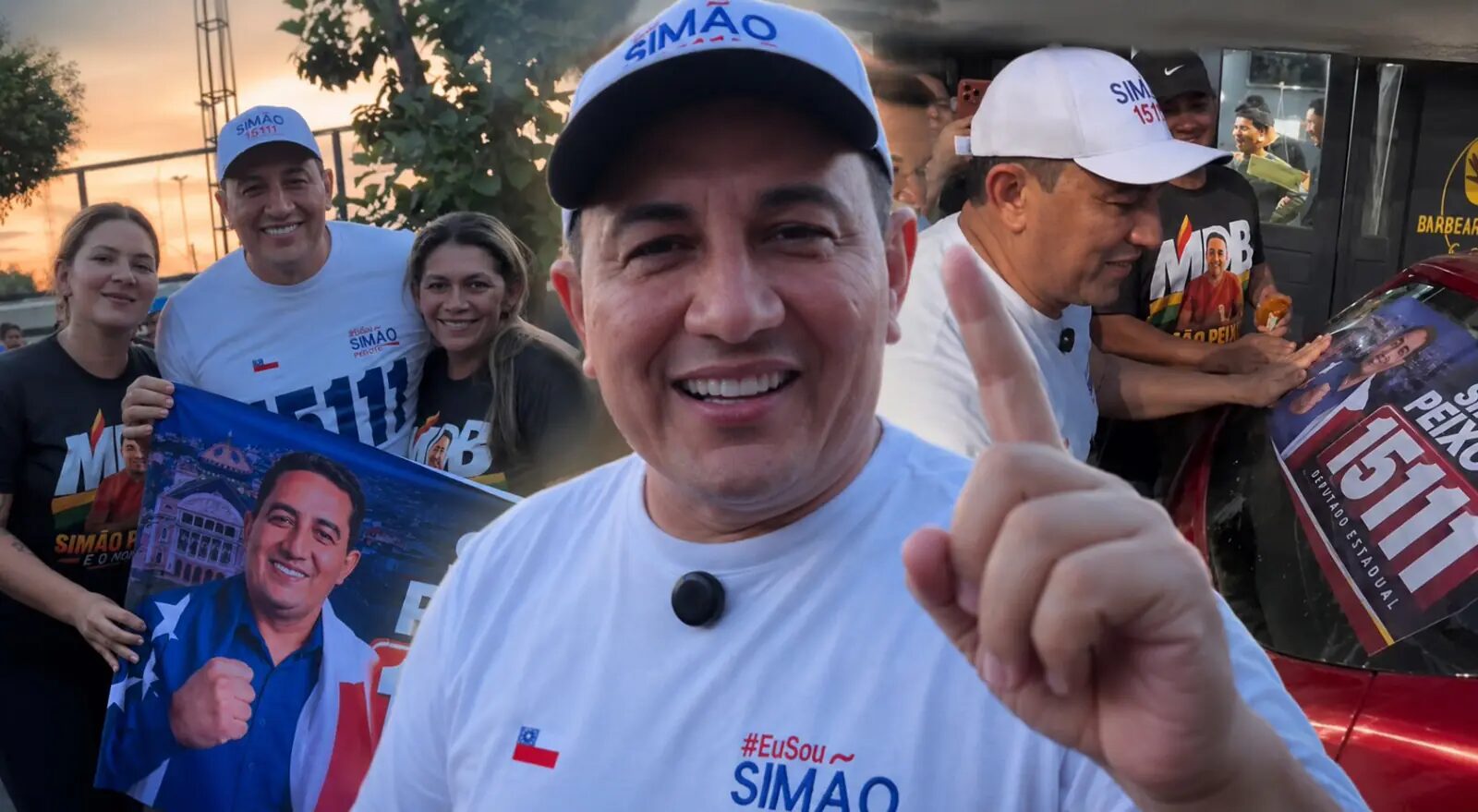 Adesivaço vira grande festa popular e confirma força de Simão Peixoto em Borba; veja vídeo