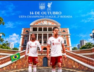 Liverpool coloca Teatro Amazonas no cenário da Champions e surpreende torcedores