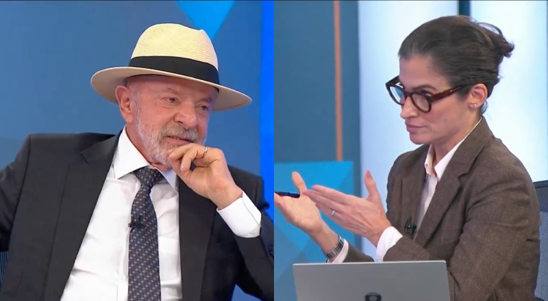 Lula se irrita e desrespeita Renata Vasconcellos ao ser confrontado sobre a dívida pública na sabatina do JN; veja vídeo