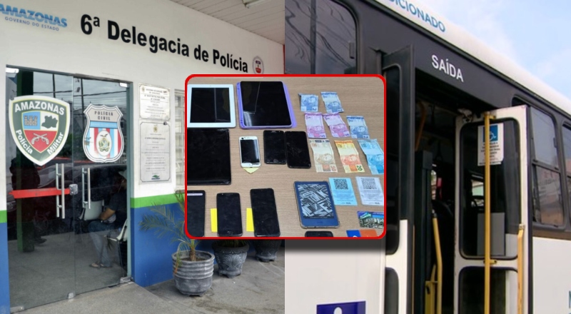 Operação mira grupos suspeitos de furtar celulares em ônibus e aplicar golpes bancários em Manaus
