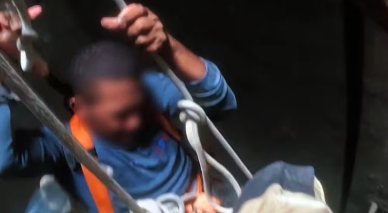 Homem é resgatado dentro de caixa d’água após 40 minutos preso em Manaus