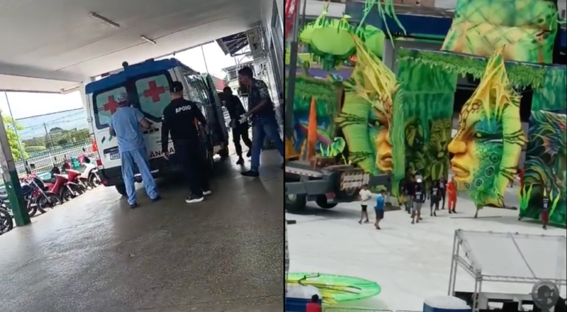 Urgente: Após queda de guindaste, trabalhador da Flor Matizada não resiste e morre a caminho do hospital; veja vídeo