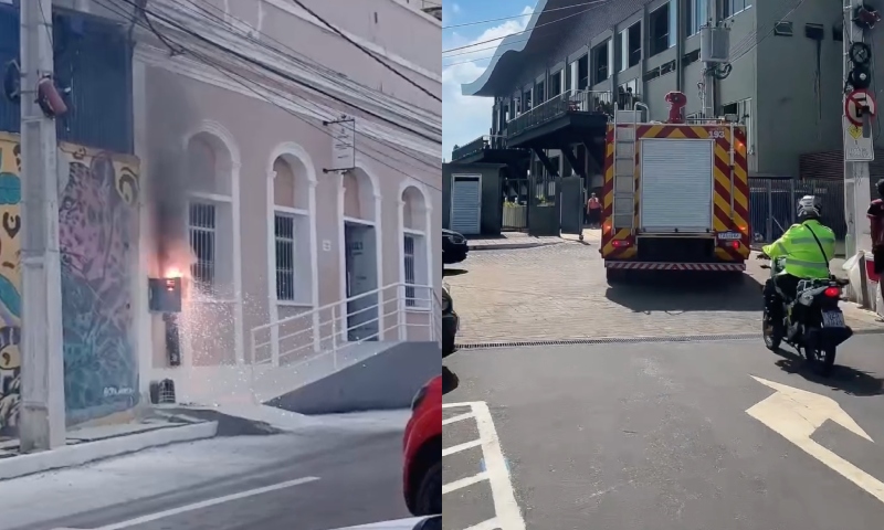 Princípios de incêndio no Mirante Lúcia Almeida e no prédio da ManausCult causam pânico no Centro de Manaus; veja vídeos