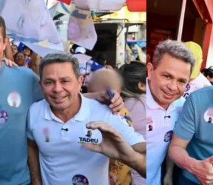 "C de Cara de Pau!": Marcos Rotta e Tadeu de Souza viram cabos eleitorais de luxo de Roberto Cidade