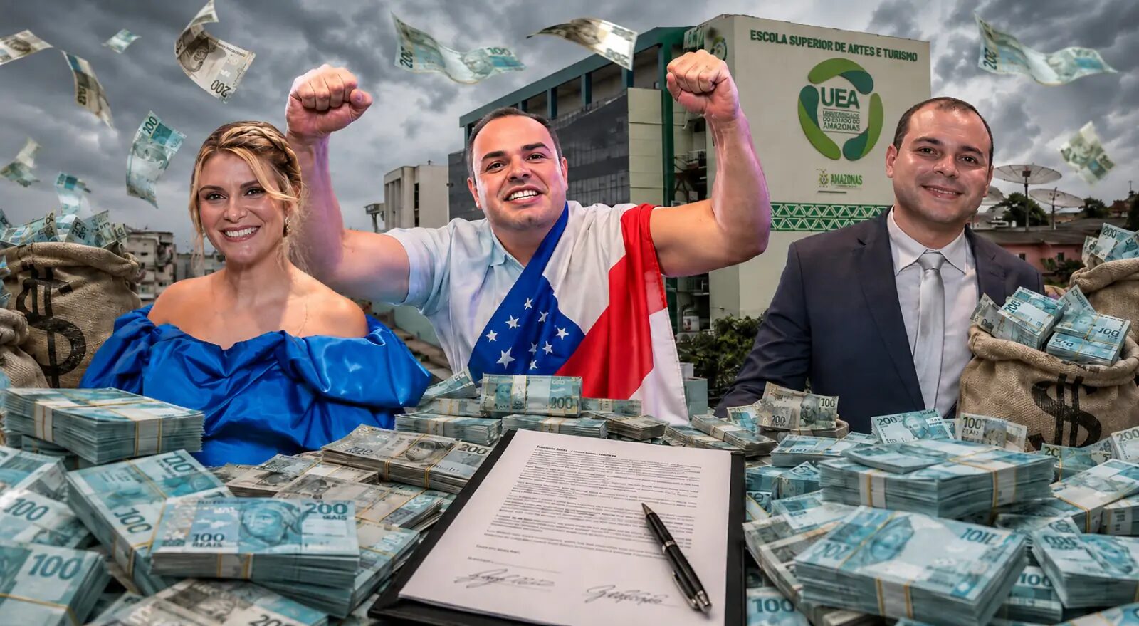 No Amazonas, o “C” não para: UEA mantém contrato de quase R$ 8 milhões com empresa ligada à família de Roberto Cidade
