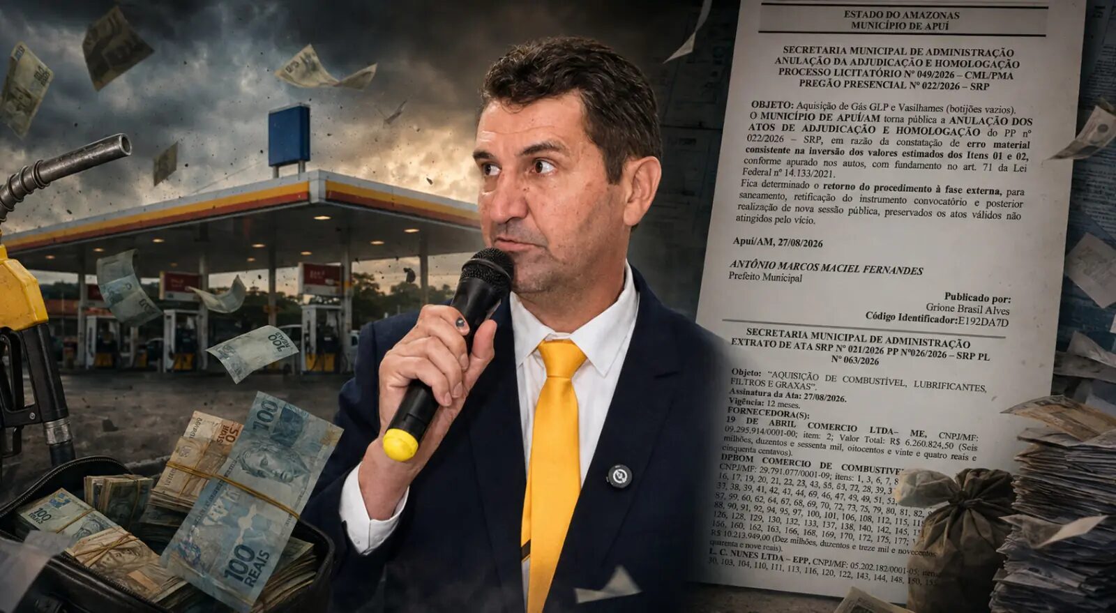 ‘Haja gasolina’: Prefeitura de Apuí registra mais de R$ 17 milhões para compra de combustíveis a menos de dois meses das eleições