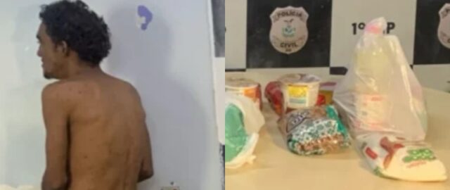 Homem que foi preso após furtar alimentos de igreja confessa e revela motivo: “estava com fome”