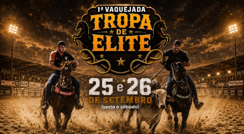 Tarumã vai tremer: 1ª Vaquejada Tropa de Elite terá R$ 70 mil em prêmios e entrada gratuita; veja vídeo