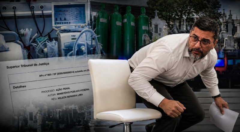 “F” de fujão: Wilson Lima falta à sabatina ao vivo e corre de perguntas sobre a farra dos respiradores; veja vídeo