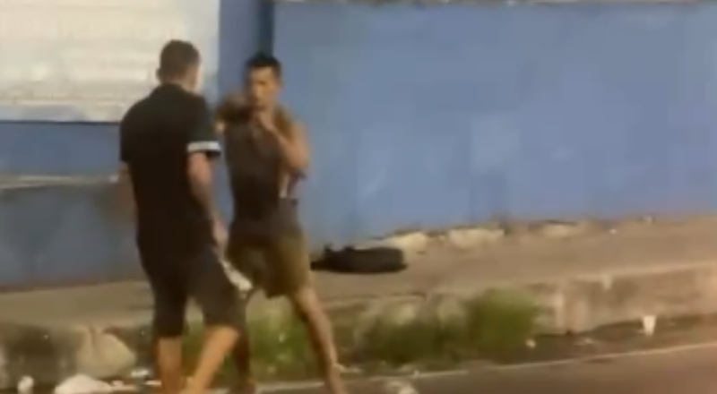‘UFC na Zona Leste’: Homens saem na porrada na bola do produtor; veja vídeo