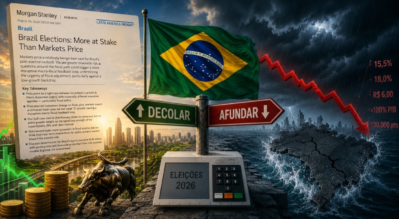 Relatório do Morgan Stanley diz que ou Brasil vai se dar muito bem ou vai afundar de vez depois das eleições; vídeo