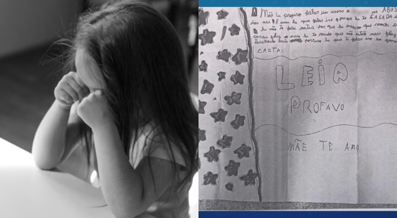 “Mãe, leia por favor”: menina de 10 anos denuncia abusos do padrasto em carta e caso é investigado; veja o documento