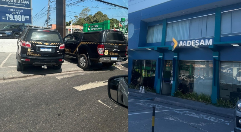 Urgente: movimentação estranha e Polícia Federal no prédio da Aadesam, em Manaus; veja vídeo