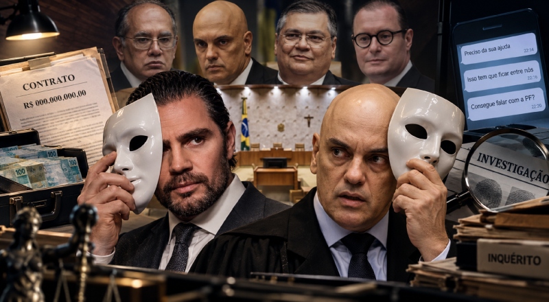 Desmascarando a trama no STF: mensagens de Vorcaro, contrato milionário e guerra entre ministros expõem crise no Supremo